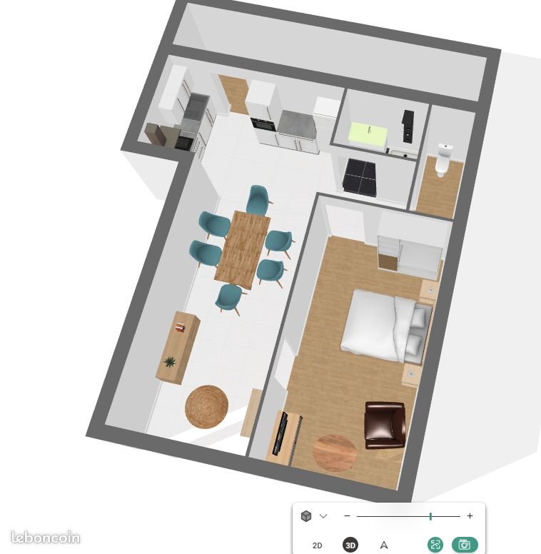 Appartement à louer, 61m², Laussonne