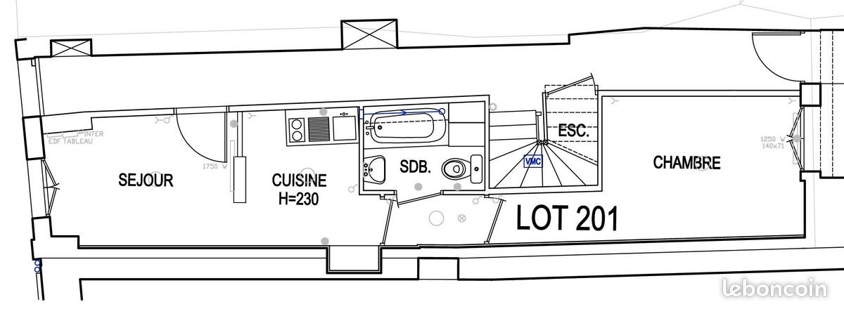 Appartement à louer, 26m², Nemours