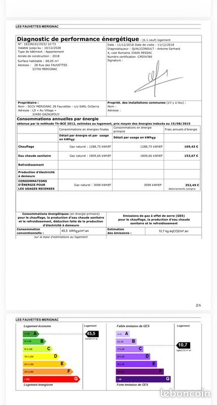 Appartement à vendre, 68m², Mérignac