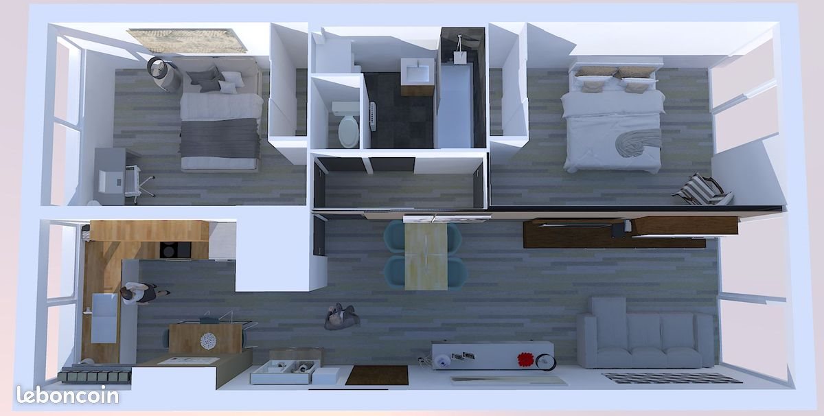 Appartement à louer, 67m², Blagnac