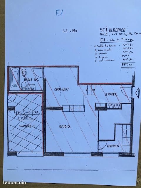 Appartement à louer, 37m², Nice