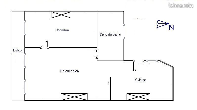 Appartement à louer, 47m², Tarbes