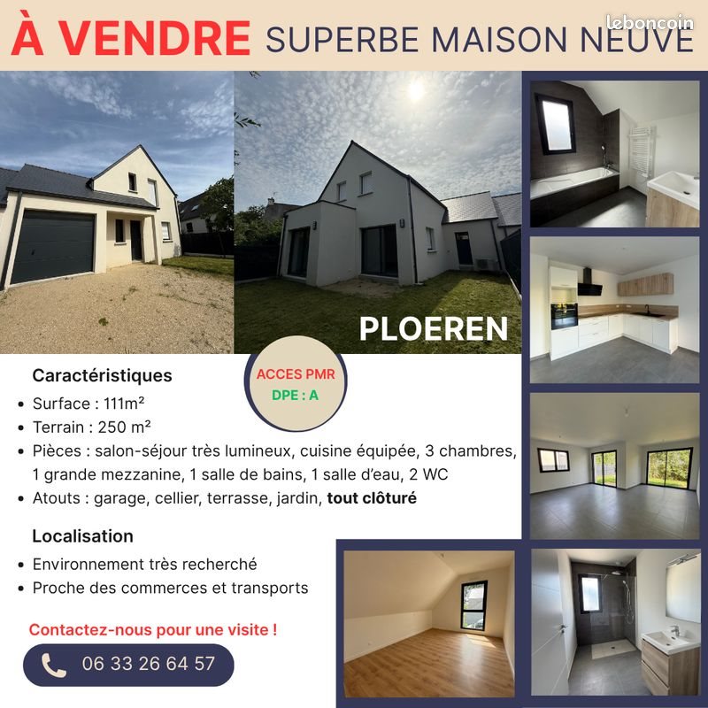 Maison à vendre, 111m², Ploeren