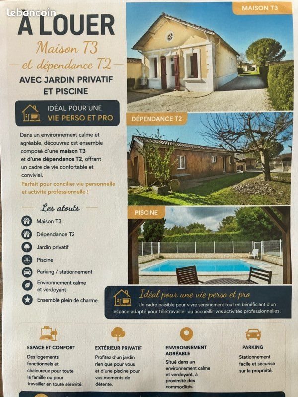 Maison à louer, 145m², Bergerac