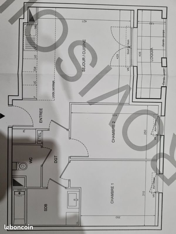 Appartement à vendre, 56m², Romainville
