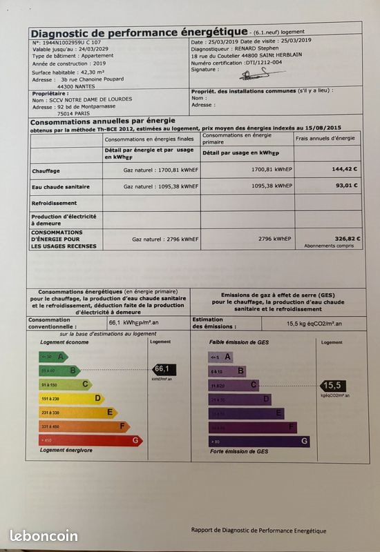 Appartement à louer, 42m², Nantes