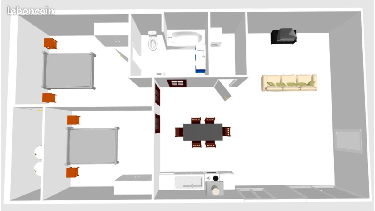 Appartement à louer, 80m², Blaye