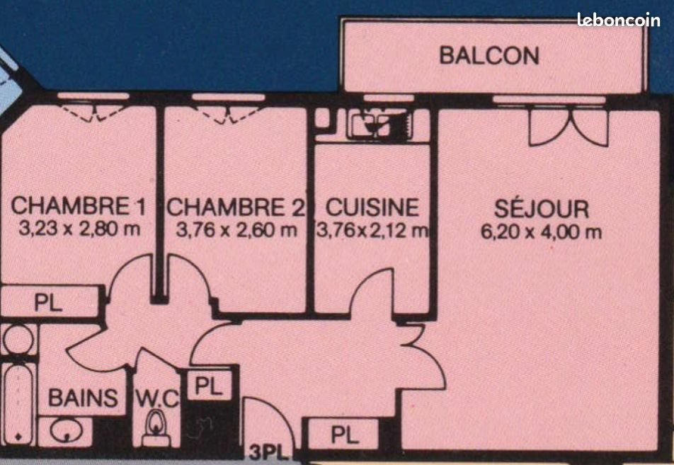Appartement à louer, 68m², Courbevoie