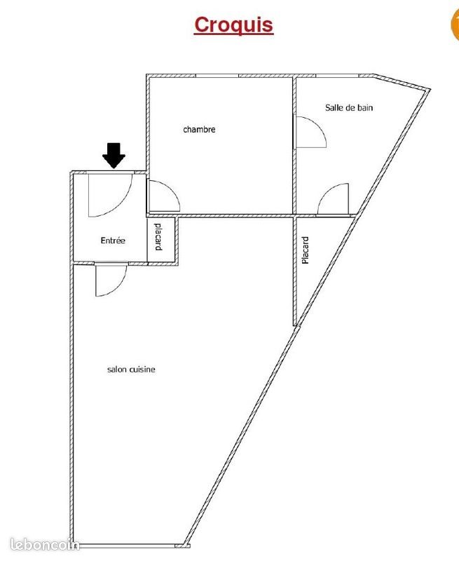 Appartement à vendre, 45m², Lille