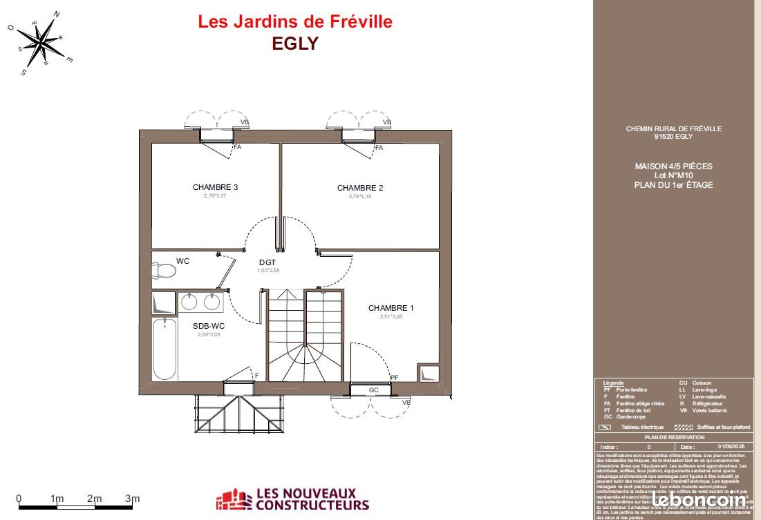 Maison à vendre, 85m², Égly