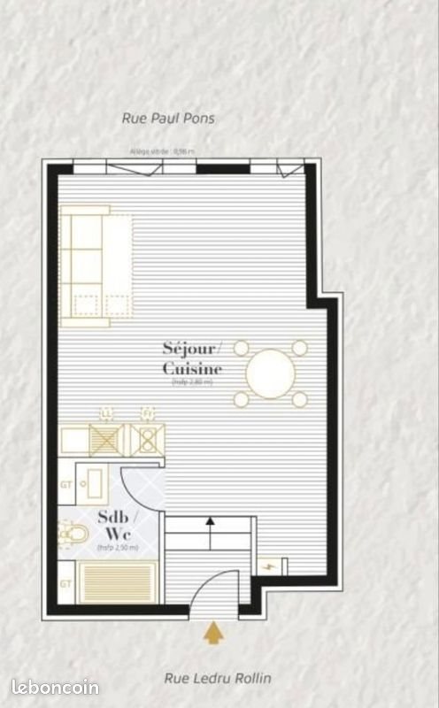Appartement à louer, 33m², Agen