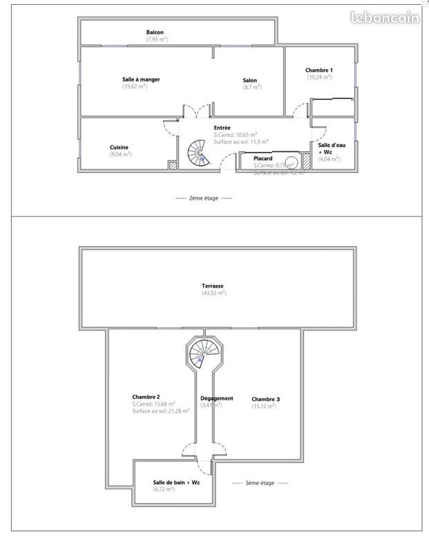 Appartement à vendre, 104m², Yerres