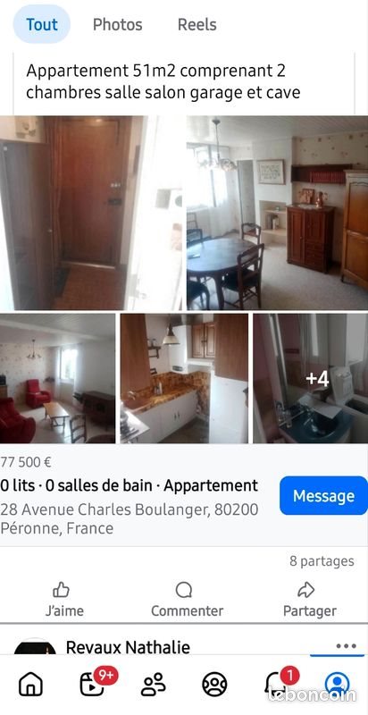 Appartement à vendre, 52m², Péronne
