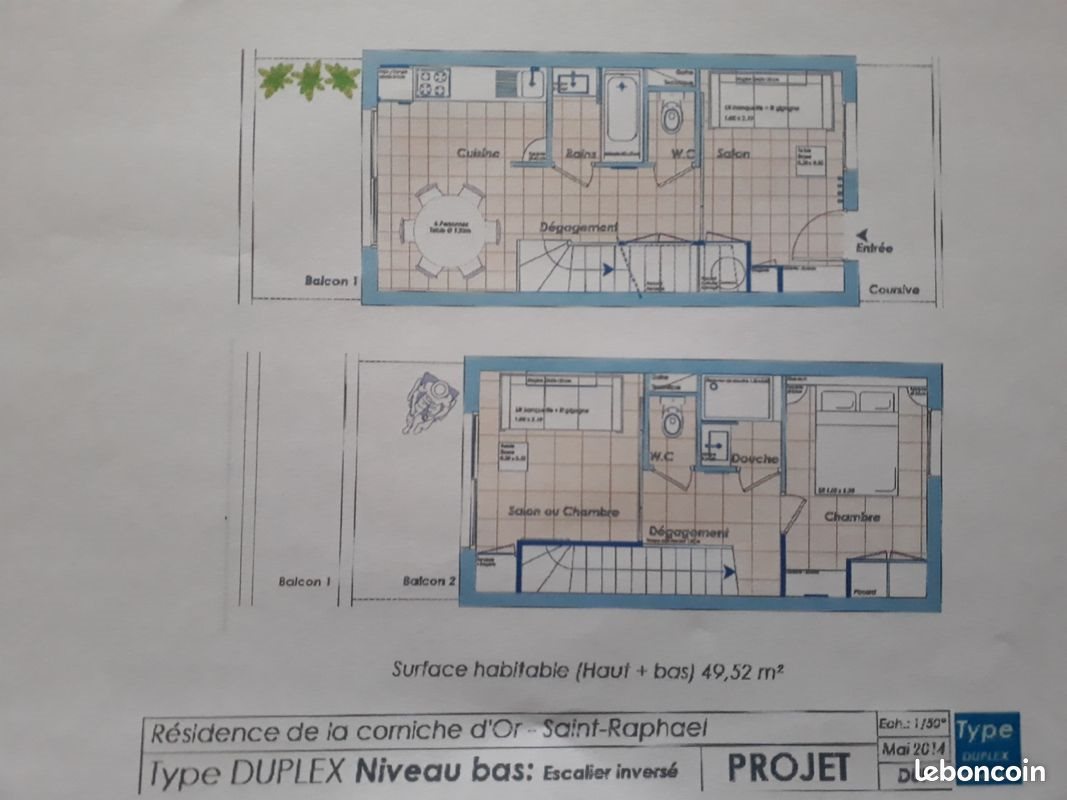 Appartement à vendre, 49m², Saint-Raphaël