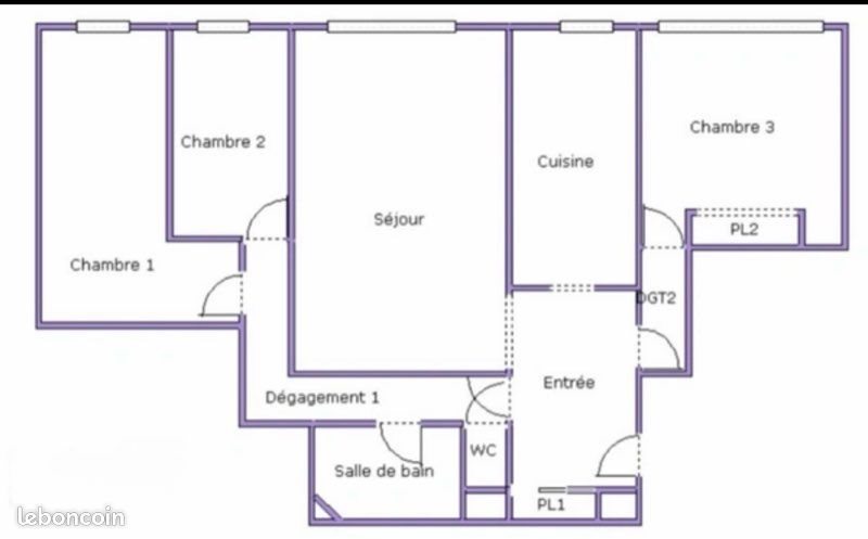 Appartement à louer, 86m², Le Havre