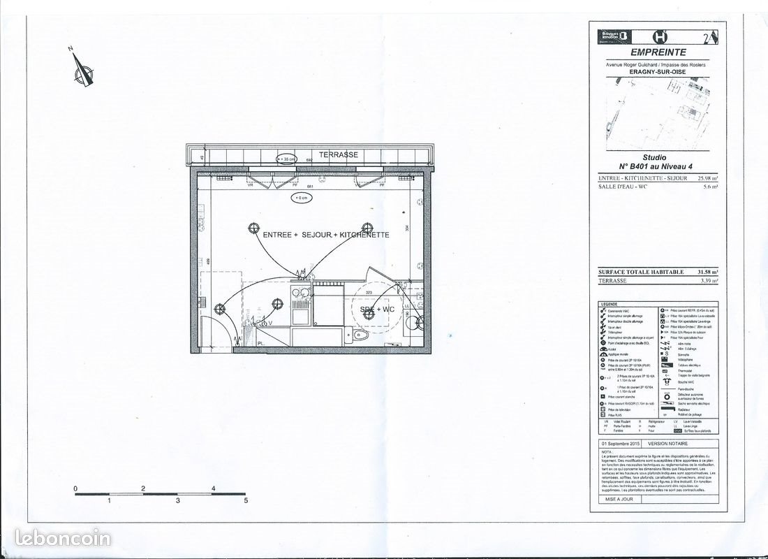 Appartement à louer, 32m², Éragny