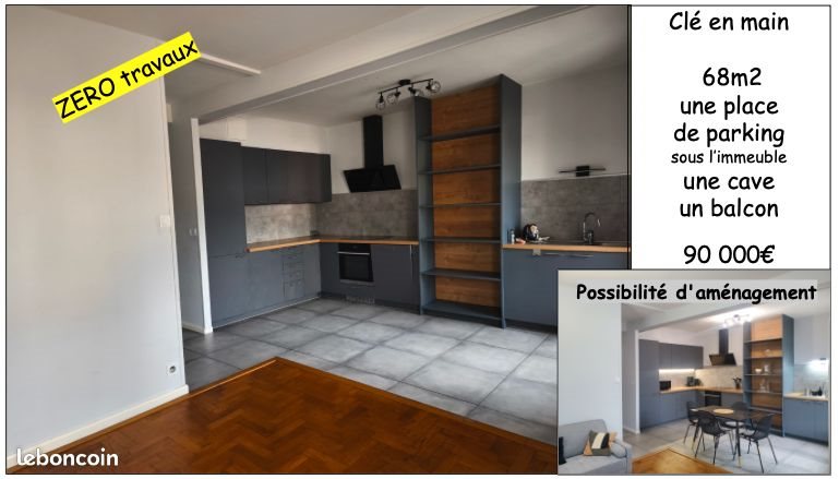 Appartement à vendre, 68m², Saint-Étienne