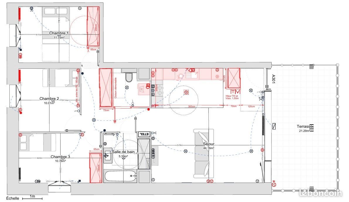 Appartement à vendre, 82m², Lyon 7ème