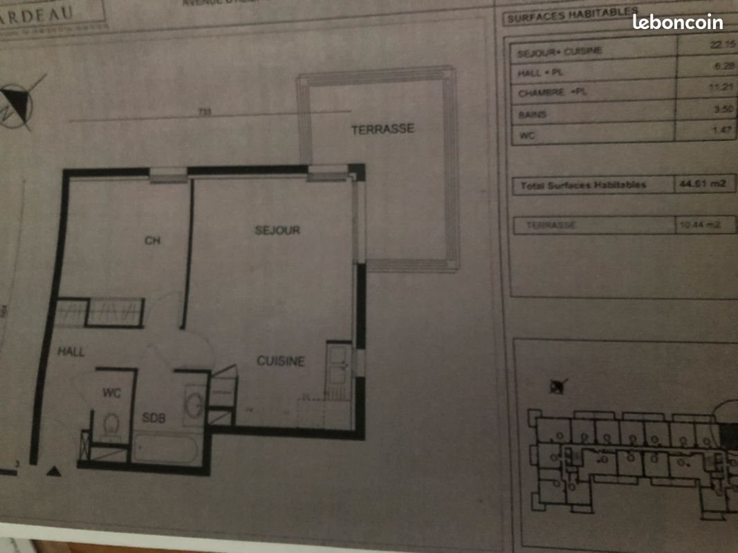 Appartement à vendre, 44m², Belin-Béliet