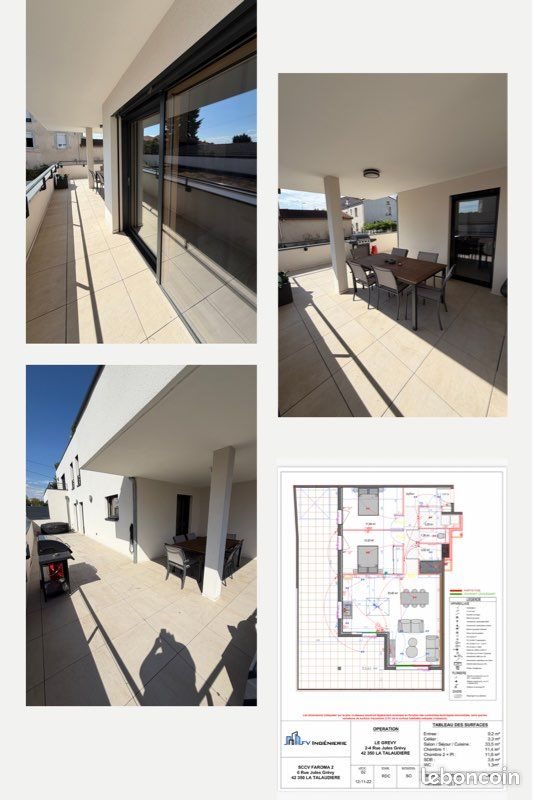 Appartement à vendre, 75m², La Talaudière