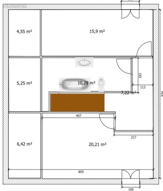Appartement à louer, 120m², Saint-Pierre-d'Allevard