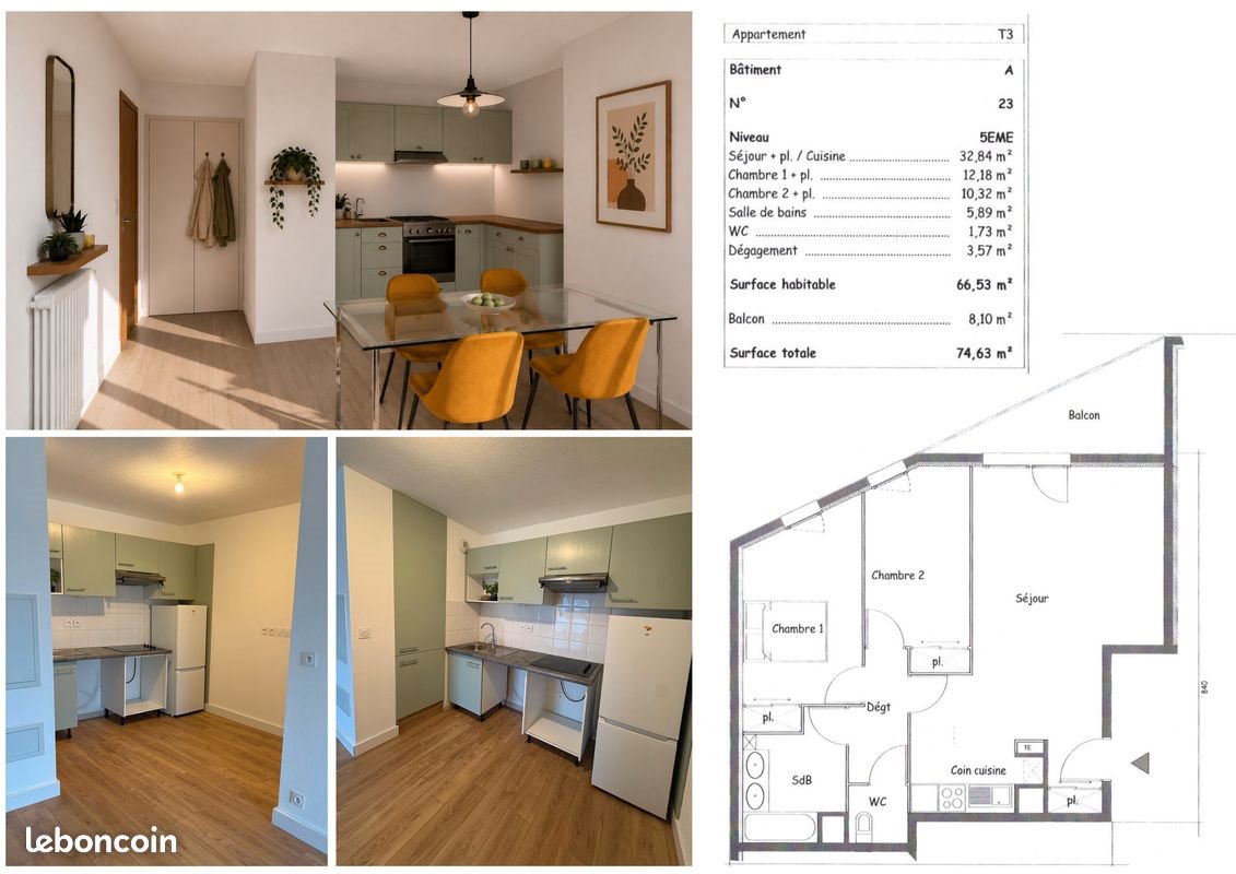Appartement à vendre, 67m², Annemasse