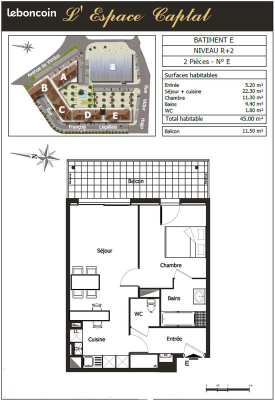 Appartement à vendre, 45m², La Teste-de-Buch