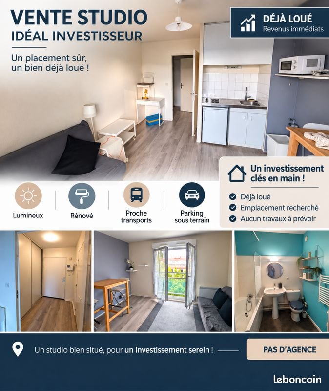 Appartement à vendre, 20m², Nancy