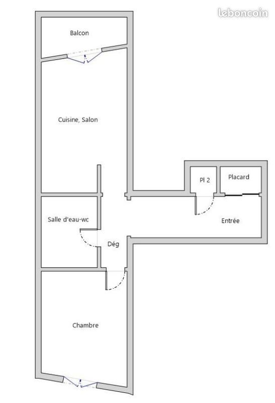 Appartement à louer, 39m², Le Mans