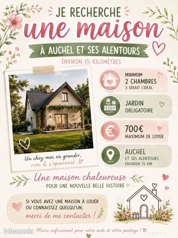 Maison à louer, 70m², Auchel