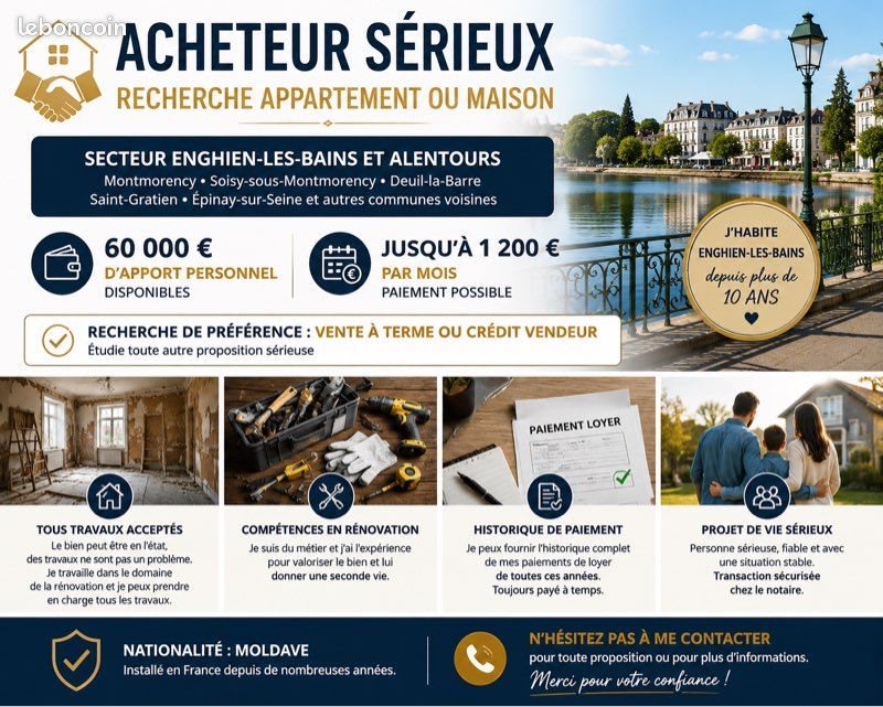 Appartement à vendre, 75m², Enghien-les-Bains