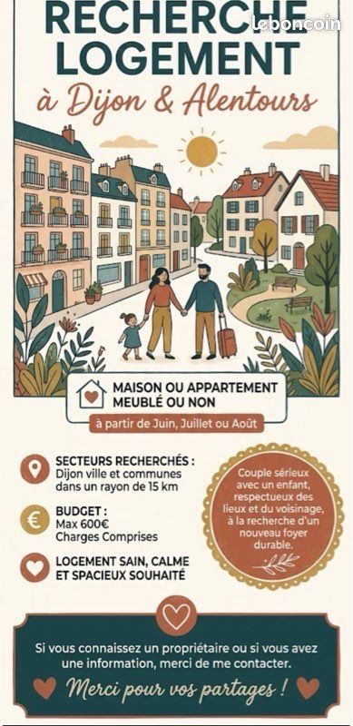 Appartement à louer, 50m², Dijon