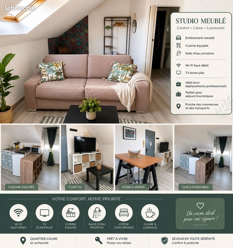 Appartement à louer, 20m², Gravelines