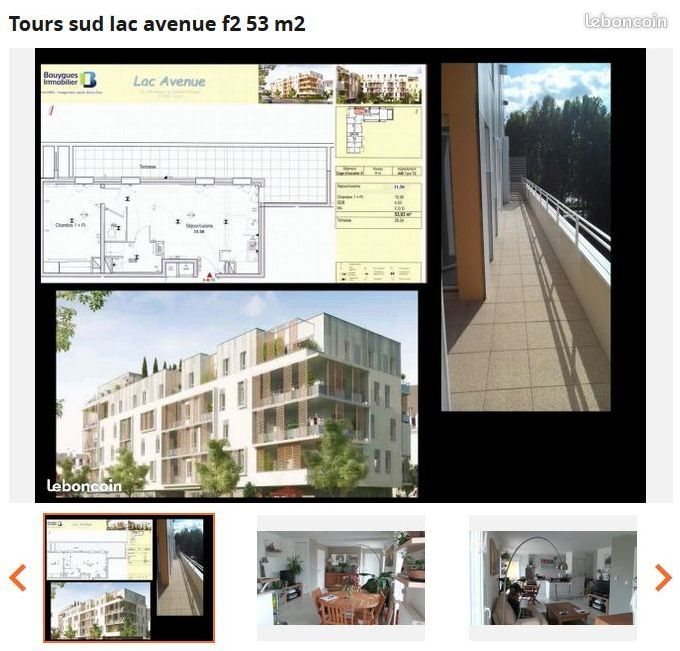 Appartement à vendre, 53m², Tours