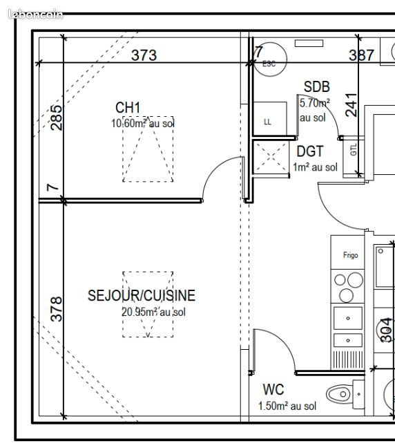Appartement à vendre, 40m², Sain-Bel