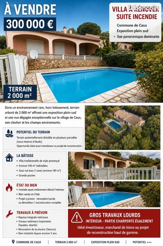 Maison à vendre, 150m², Caux