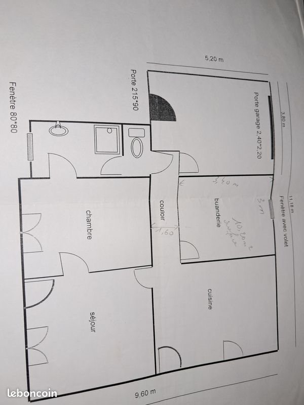 Maison à vendre, 70m², Saint-Vincent-sur-Oust