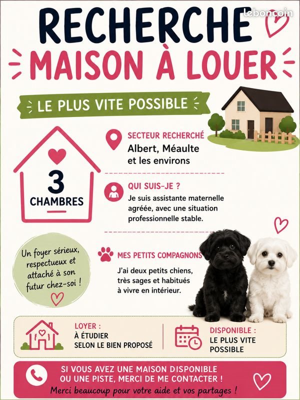 Maison à louer, 75m², Albert
