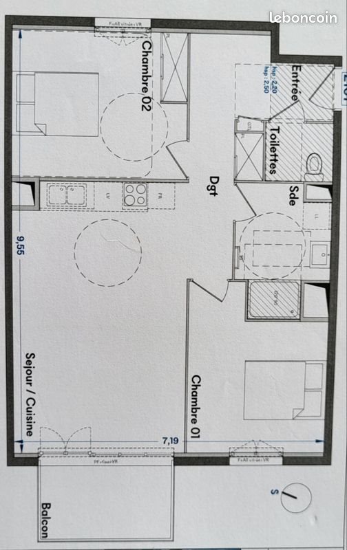 Appartement à vendre, 65m², Villenave-d'Ornon