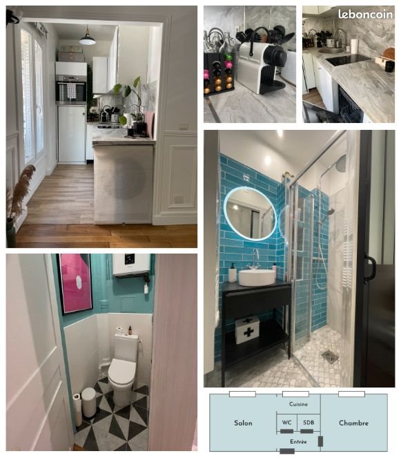 Appartement à louer, 33m², Clichy