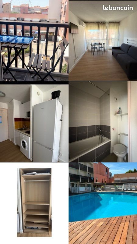 Appartement à louer, 19m², Agde (Cap d'Agde)