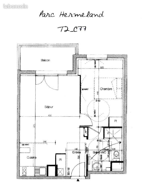 Appartement à louer, 46m², Saint-Herblain