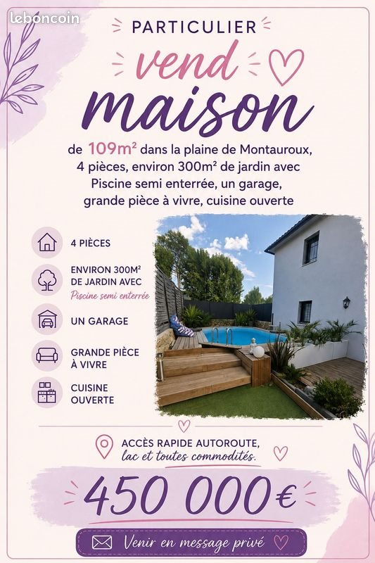 Maison à vendre, 109m², Montauroux