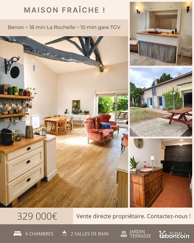 Maison à vendre, 240m², Benon