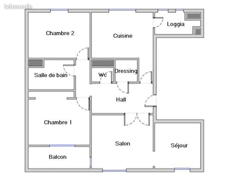 Appartement à louer, 86m², Valence