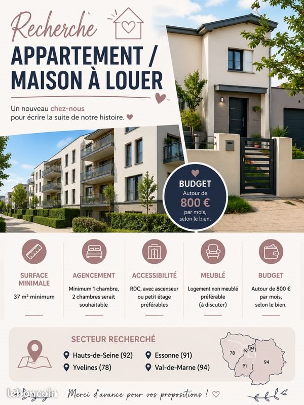 Appartement à louer, 37m², Châtillon