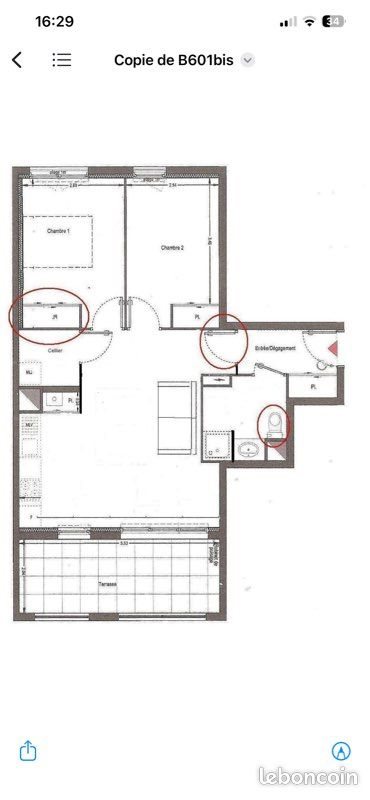 Appartement à louer, 60m², Marseille 14ème