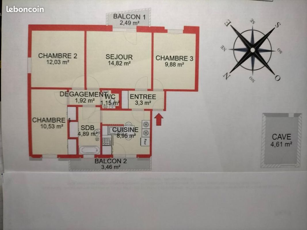 Appartement à louer, 67m², Mulhouse