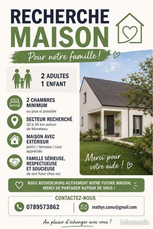 Maison à louer, 70m², Auxerre