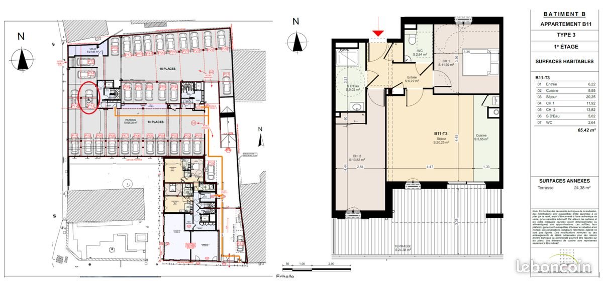 Appartement à louer, 65m², Quimper